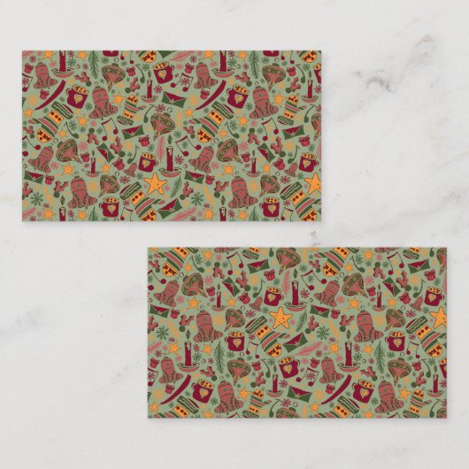 Christmas Ornaments 2 名刺 (正面/裏面)