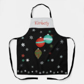 Christmas Ornaments and Snowflakes  エプロン (正面)