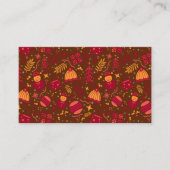 Christmas Ornaments Burgundy 名刺 (正面)