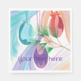 Christmas Ornaments, Custom Paper Napkins スタンダードランチョンナプキン