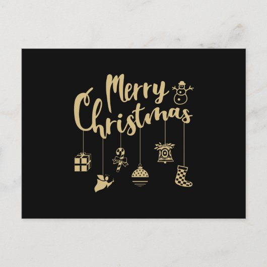 Christmas Ornaments Decoration Merry Christmas ポストカード (正面)