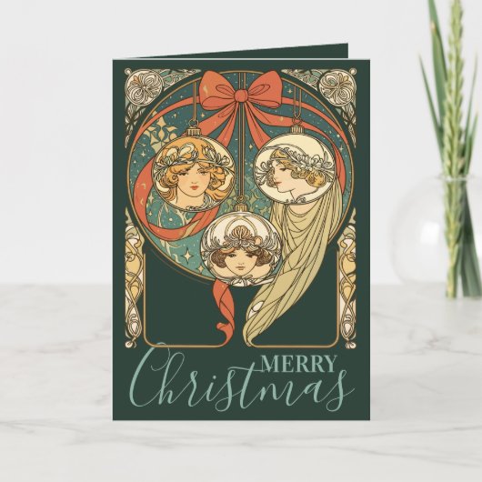 Christmas Ornaments Faith Hope And Charity Vector シーズンカード (正面)