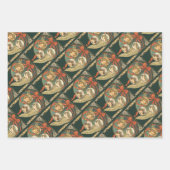 Christmas Ornaments Faith Hope And Charity Vector ラッピングペーパーシート (正面2)