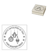 Christmas Ornaments Family Name ラバースタンプ (押印)