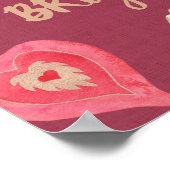 Christmas Ornaments Merry & Bright Art Print ポスター (角)