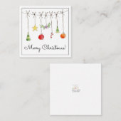 Christmas Ornaments On A String ノートカード (正面/裏面)