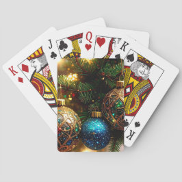 Christmas Ornaments on Evergreen Tree Holiday トランプ