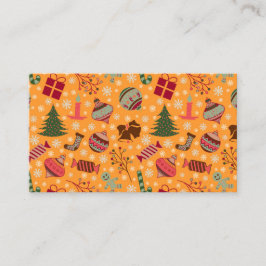Christmas Ornaments Orange 名刺