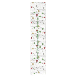 Christmas Ornaments Personalize 14 x 72 ショートテーブルランナー