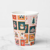 Christmas ornaments postage stmaps 紙コップ (左)