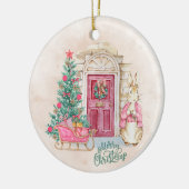 Christmas ornaments Rabbit Home セラミックオーナメント (左)