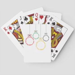 Christmas Ornaments Text Design トランプ