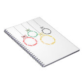 Christmas Ornaments Text Design ノートブック (右側)