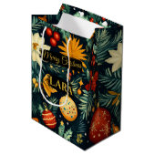 Christmas Ornaments with Name Area  ミディアムペーパーバッグ (正面アングル)