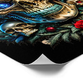 Christmas Outfit Skull Christmas Death Heavy Xmas  ポスター (角)