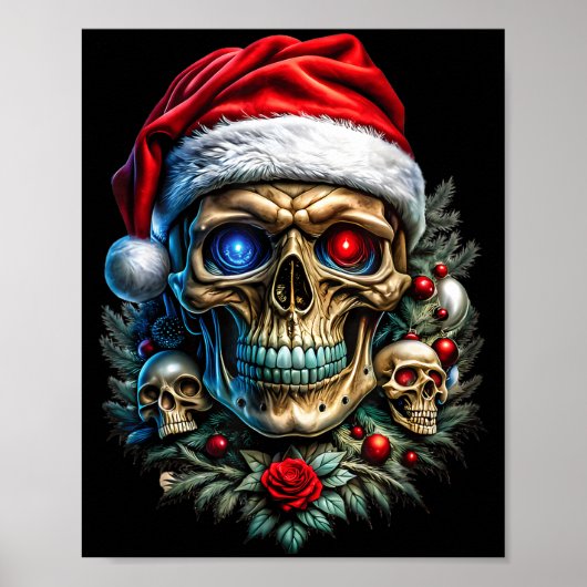 Christmas Outfit Skull Christmas Death Heavy Xmas  ポスター (正面)