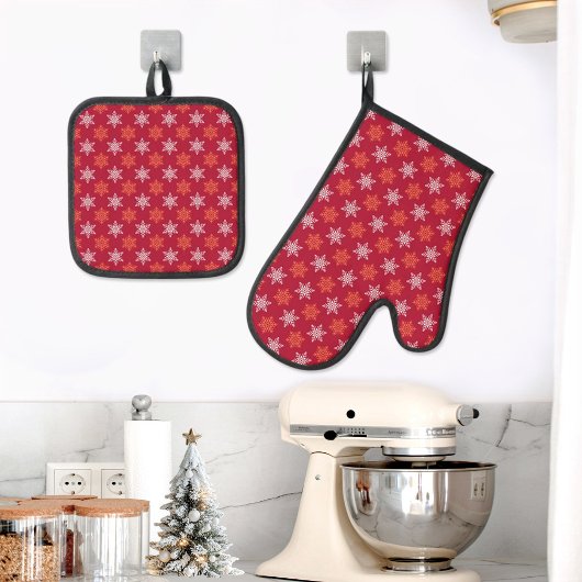 Christmas Oven Mitt and Pot Holders 鍋つかみ&鍋敷きセット