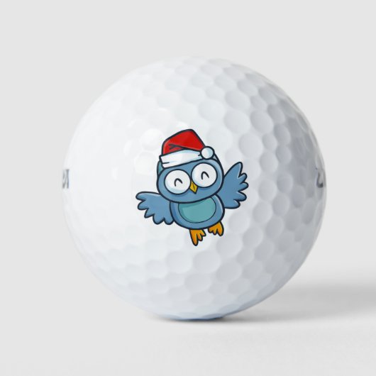 Christmas owl ゴルフボール (正面)