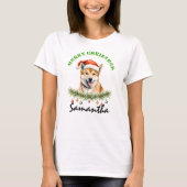 Christmas Oz Animals Dingo Matching Women's Tシャツ (正面)