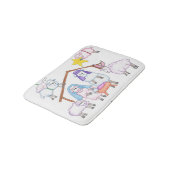 Christmas Pageant Shower Curtain バスマット (アングル)