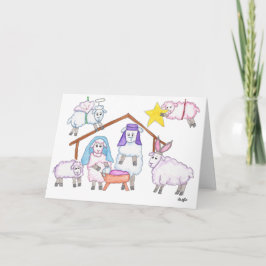 Christmas Pagent with Sheep シーズンカード