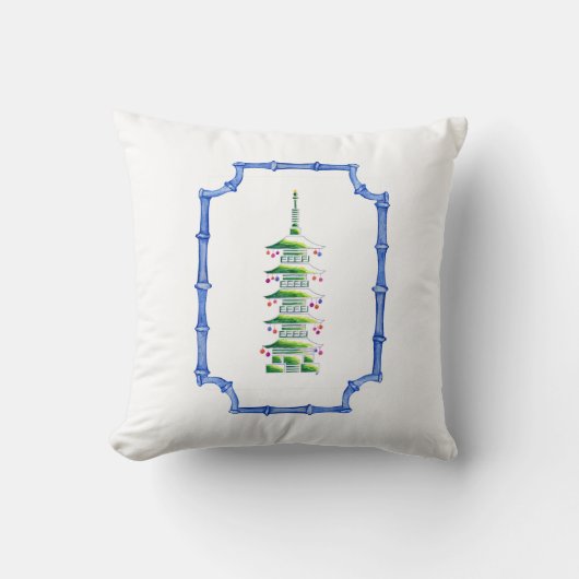 Christmas Pagoda Accent Pillow クッション (正面)