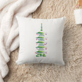 Christmas Pagoda Accent Pillow クッション (ブランケット)