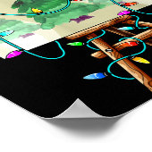 Christmas Painter Design _ Santa Xmas Paint Artist ポスター (角)