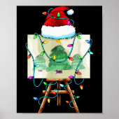 Christmas Painter Design _ Santa Xmas Paint Artist ポスター (正面)