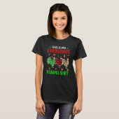 Christmas Pajama Chicken Animals Xmas Tree Lights Tシャツ (正面フル)