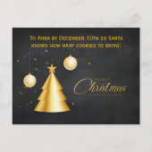 Christmas Pajama Party Kids インビテーションポストカード (裏面)