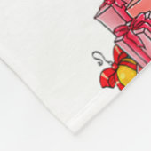 Christmas Palm Tree Light Hawaiian Tropical Xmas フリースブランケット (角)