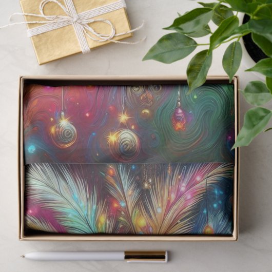 Christmas Palm Tree Tropical Beach Decoupage 薄葉紙 (ギフト)