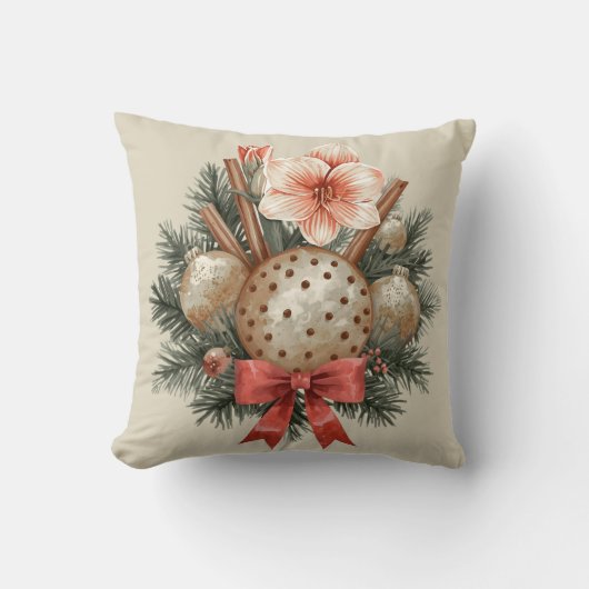 Christmas Panettone Arrangement クッション (正面)