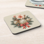 Christmas Panettone Arrangement コースター (左側)