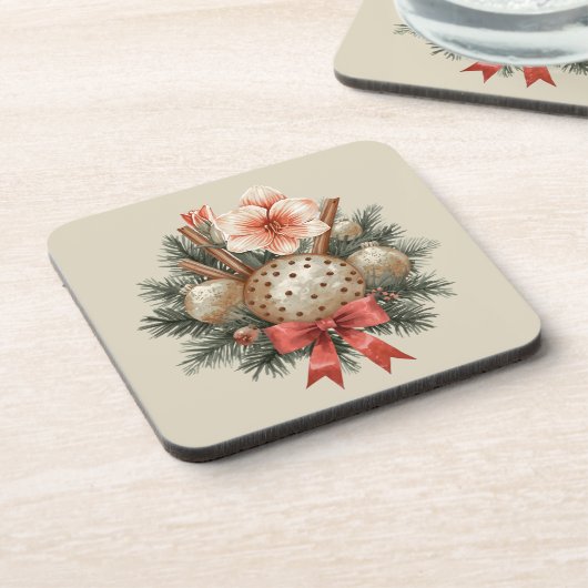 Christmas Panettone Arrangement コースター (左側)