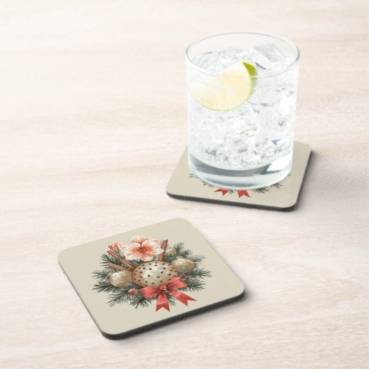 Christmas Panettone Arrangement コースター (右側)