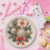 Christmas Panettone Arrangement ペーパープレート (パーティー)