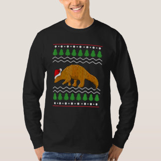 Christmas Pangolin Fan Pangolins Santa Pangolin Tシャツ