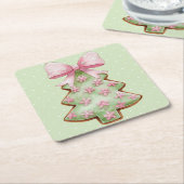 Christmas Paper Coaster スクエアペーパーコースター (アングル)