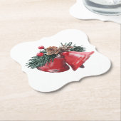 Christmas Paper Coasters (Bracket Shape) ペーパーコースター (アングル)