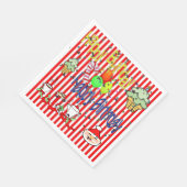 Christmas Paper Napkins, Happy Birthday  スタンダードランチョンナプキン (角)