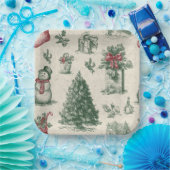 Christmas paper plate ペーパープレート (パーティー)