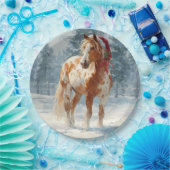 Christmas Paper Plate / Beautiful Appalossa Horse  ペーパープレート (パーティー)