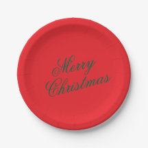 Christmas Paper Plate – Festive Holiday Tableware