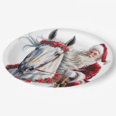  Christmas Paper Plate for Horse Lovers ペーパープレート (アングル)