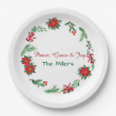 Christmas Paper Plates ペーパープレート (正面)