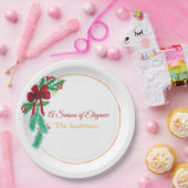 Christmas Paper Plates – Festive Holiday  ペーパープレート (パーティー)