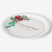 Christmas Paper Plates – Festive Holiday  ペーパープレート (アングル)
