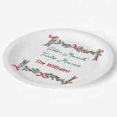 Christmas Paper Plates – Holiday Celebrations ペーパープレート (アングル)